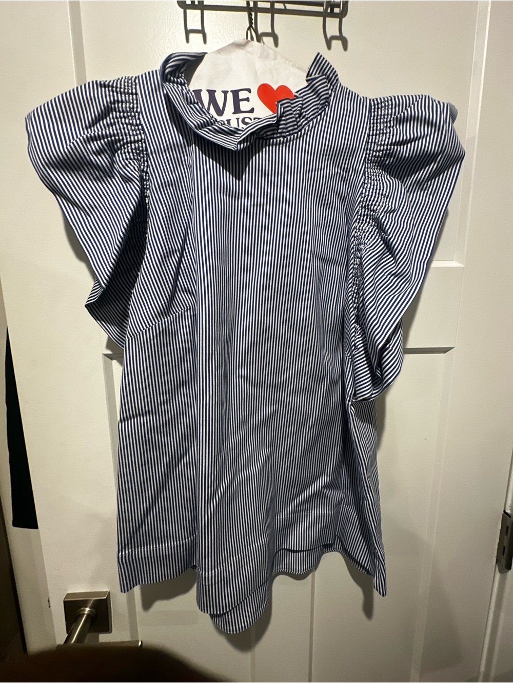 Ted Baker Blue and White Striped Blouse